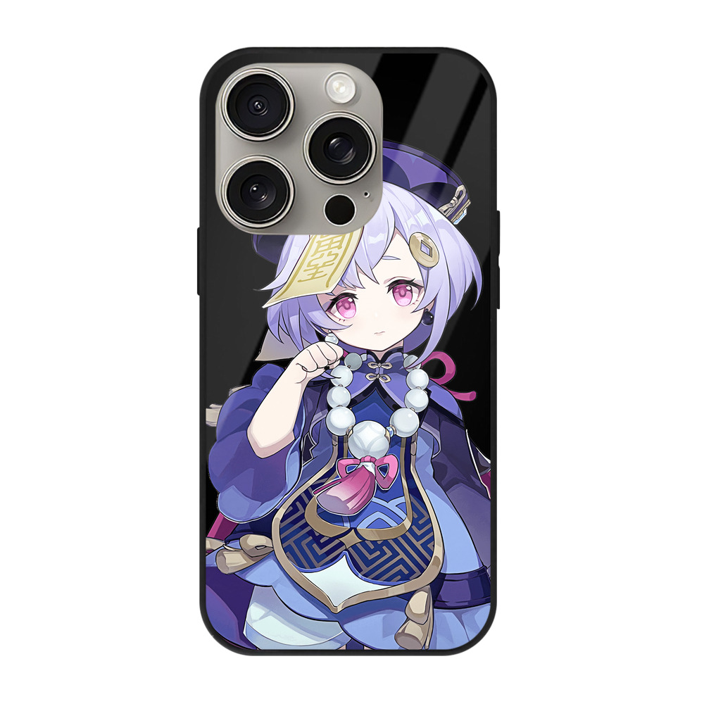 げんし神 七七 なな  genshin Nana 【iPhone15Pro対応】スマホケース 耐衝撃＆黄変防止 背面ガラス