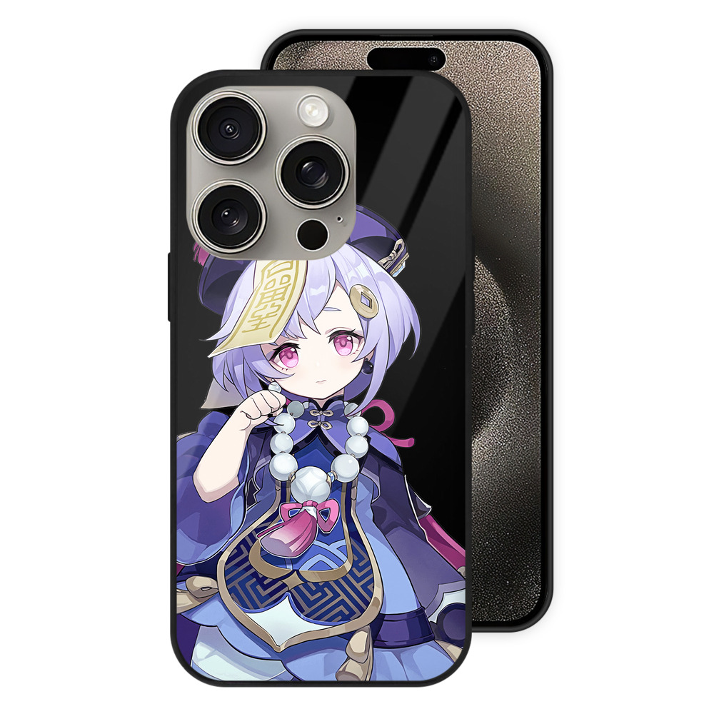 げんし神 七七 なな  genshin Nana 【iPhone15Pro対応】スマホケース 耐衝撃＆黄変防止 背面ガラス