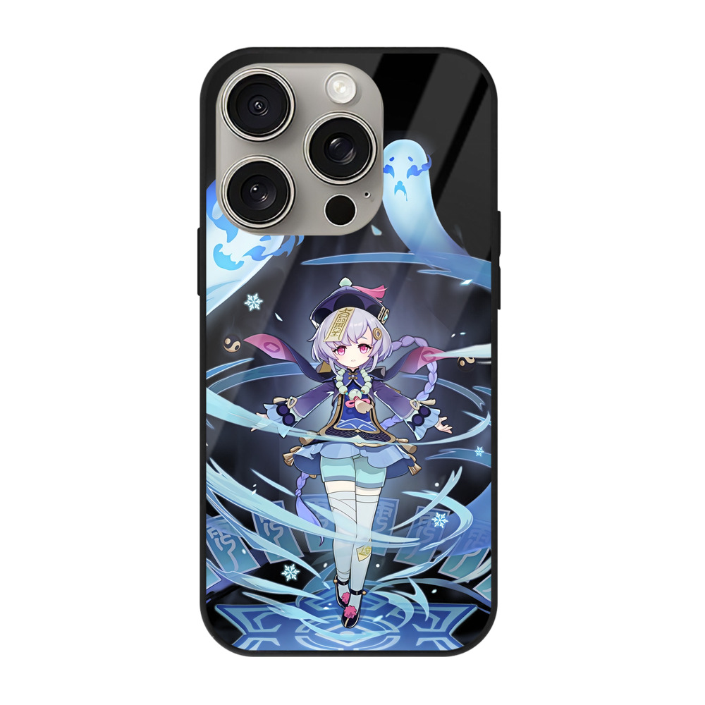 げんし神 七七 なな  genshin Nana 【iPhone15Pro対応】スマホケース 耐衝撃＆黄変防止 背面ガラス
