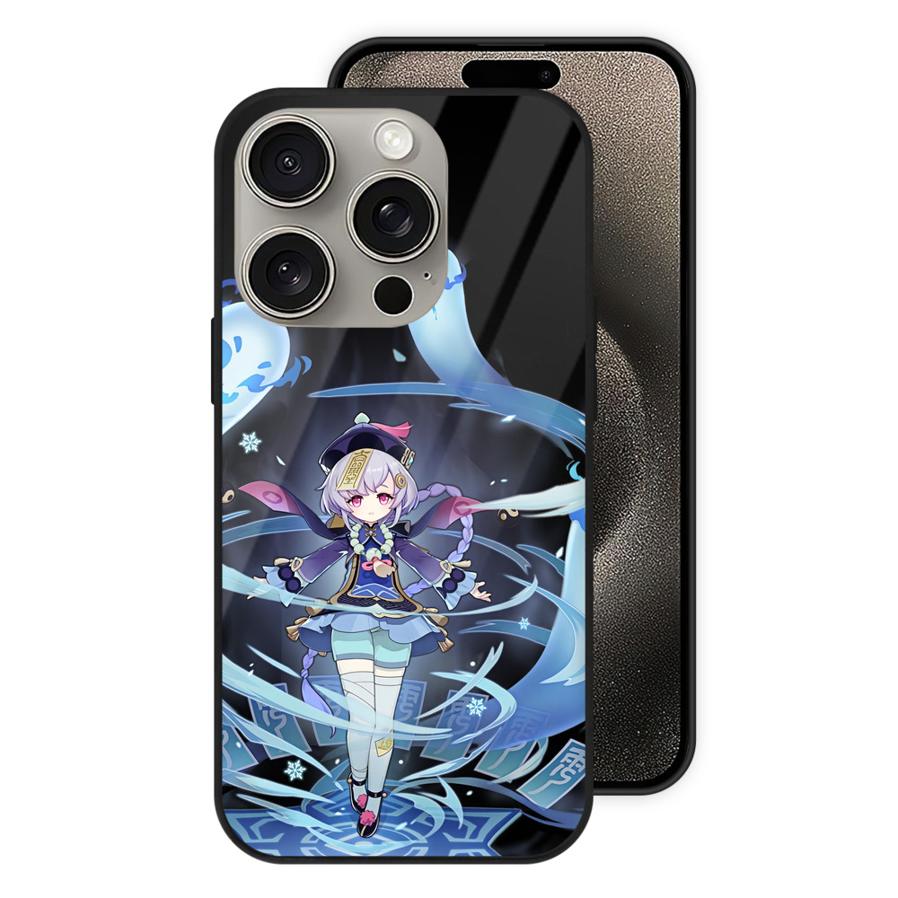 げんし神 七七 なな  genshin Nana 【iPhone15Pro対応】スマホケース 耐衝撃＆黄変防止 背面ガラス