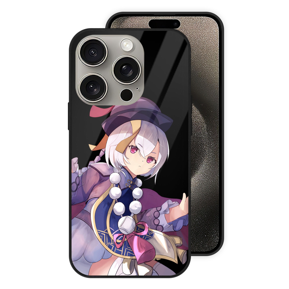 げんし神 七七 なな  genshin Nana 【iPhone15Pro対応】スマホケース 耐衝撃＆黄変防止 背面ガラス