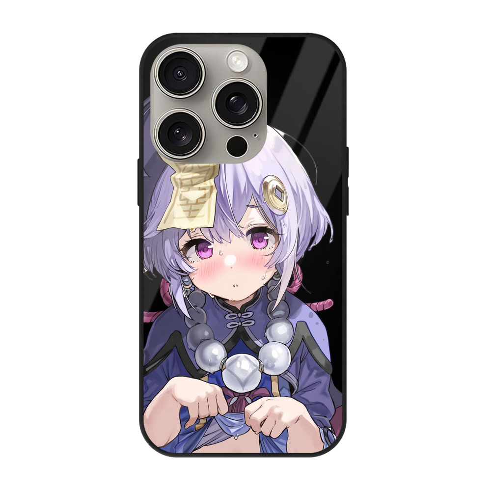 げんし神 七七 なな  genshin Nana 【iPhone15Pro対応】スマホケース 耐衝撃＆黄変防止 背面ガラス