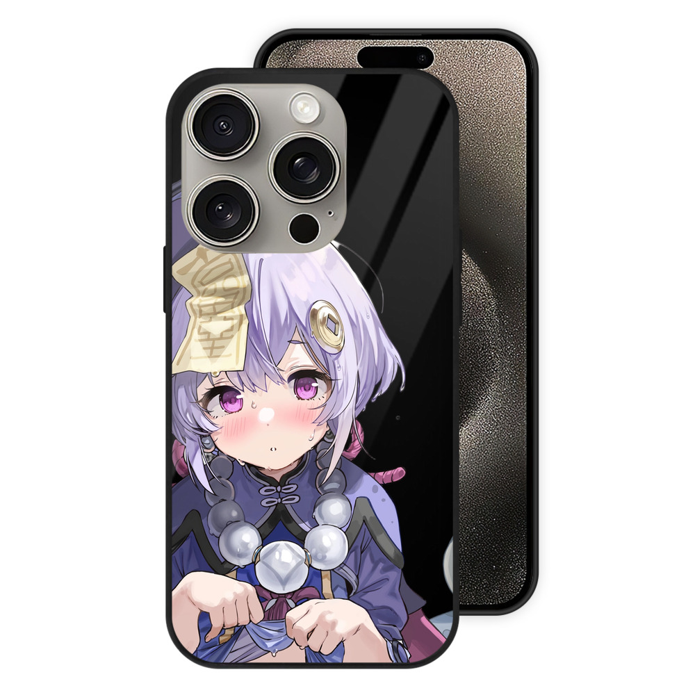 げんし神 七七 なな  genshin Nana 【iPhone15Pro対応】スマホケース 耐衝撃＆黄変防止 背面ガラス