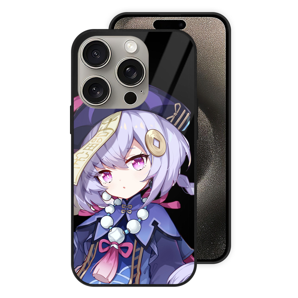 げんし神 七七 なな  genshin Nana 【iPhone15Pro対応】スマホケース 耐衝撃＆黄変防止 背面ガラス