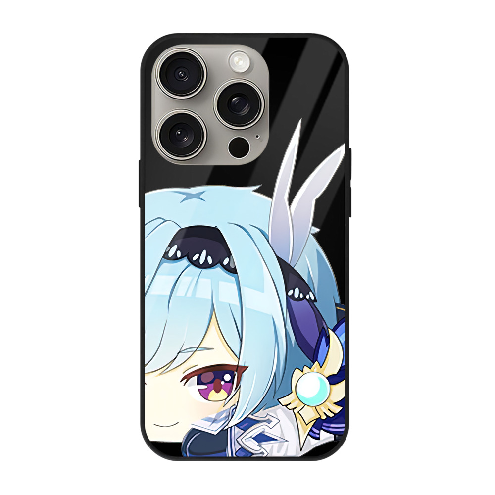 げんし神 优菈 ゆうら genshin Yūra 【iPhone15Pro対応】スマホケース 耐衝撃＆黄変防止 背面ガラス