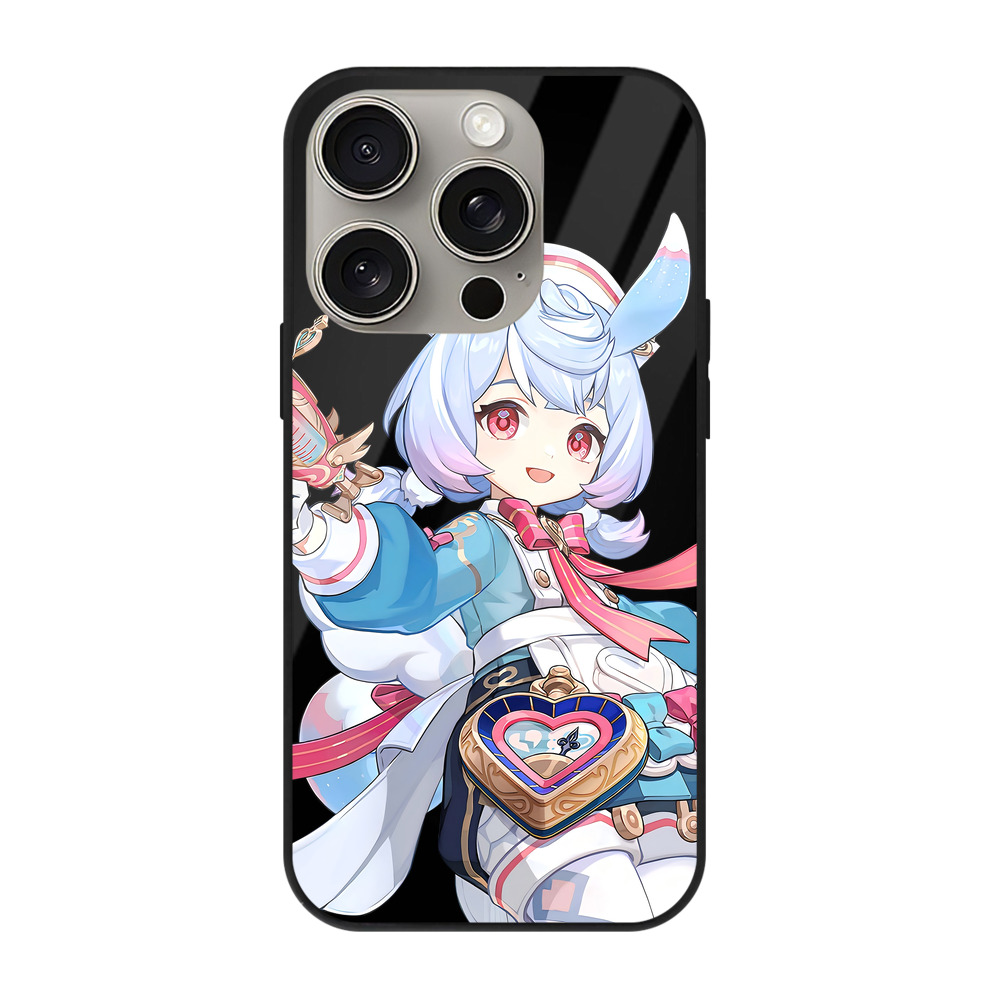 げんし神 シゲウィン genshin Shigewin 【iPhone15Pro対応】スマホケース 耐衝撃＆黄変防止 背面ガラス