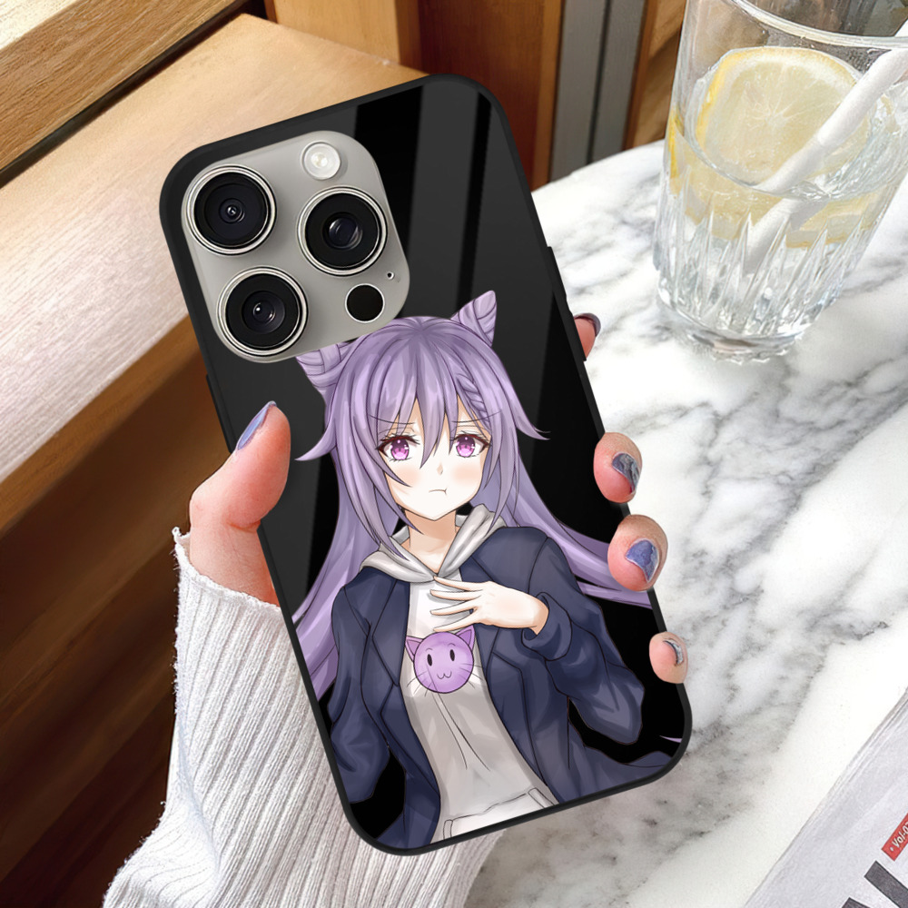 げんし神 刻晴 こくせい genshin Kokusei 【iPhone15Pro対応】スマホケース 耐衝撃＆黄変防止 背面ガラス