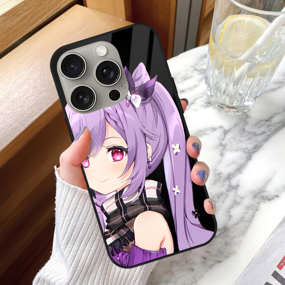 げんし神 刻晴 こくせい genshin Kokusei 【iPhone15Pro対応】スマホケース 耐衝撃＆黄変防止 背面ガラス