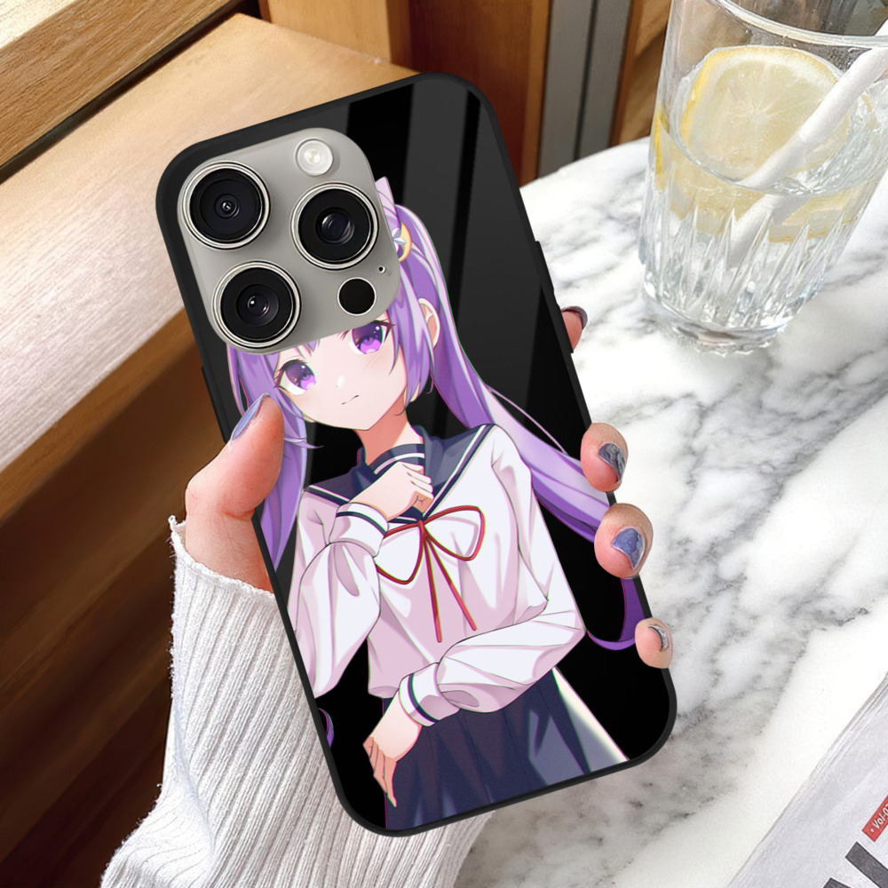 げんし神 刻晴 こくせい genshin Kokusei 【iPhone15Pro対応】スマホケース 耐衝撃＆黄変防止 背面ガラス