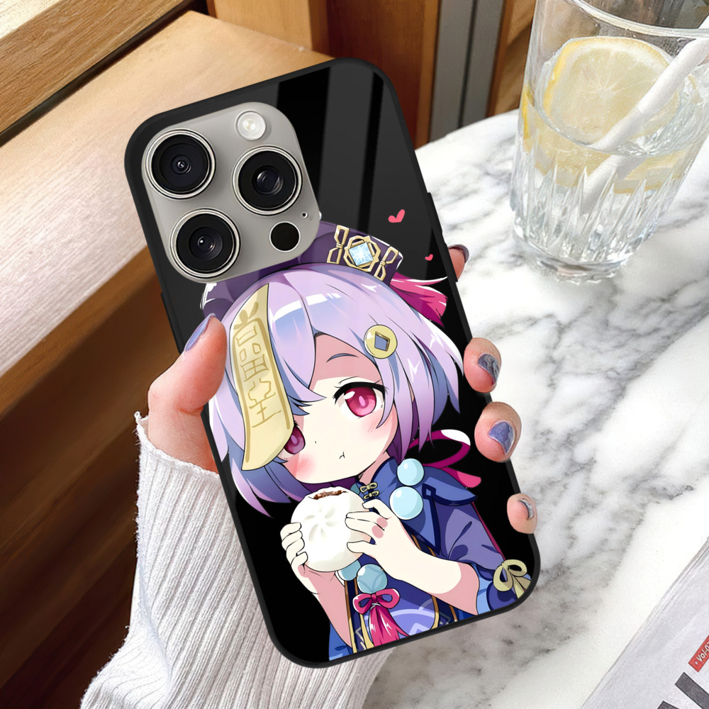 げんし神 七七 なな  genshin Nana 【iPhone15Pro対応】スマホケース 耐衝撃＆黄変防止 背面ガラス