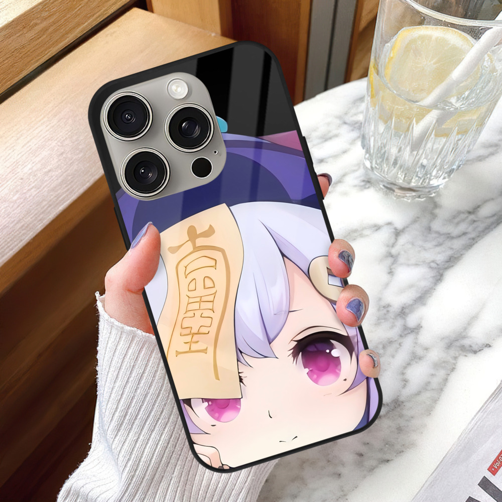 げんし神 七七 なな  genshin Nana 【iPhone15Pro対応】スマホケース 耐衝撃＆黄変防止 背面ガラス