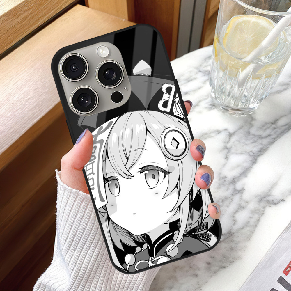 げんし神 七七 なな  genshin Nana 【iPhone15Pro対応】スマホケース 耐衝撃＆黄変防止 背面ガラス