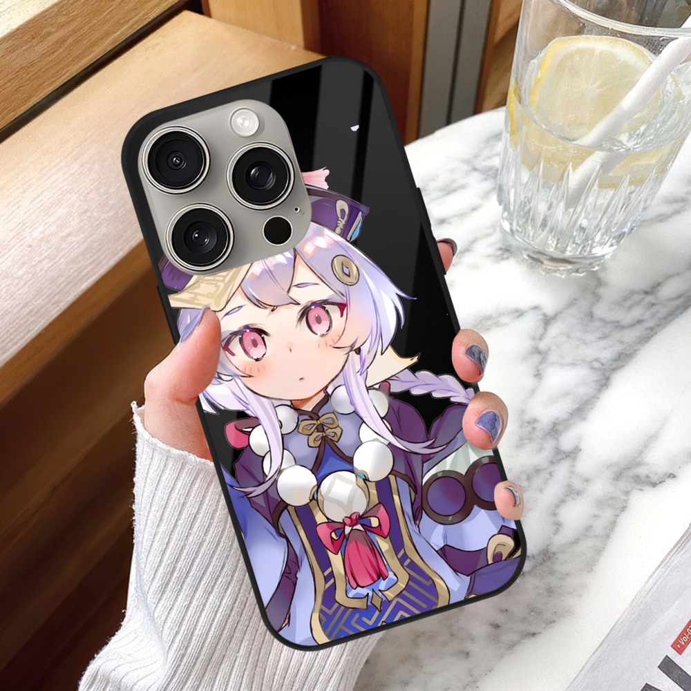 げんし神 七七 なな  genshin Nana 【iPhone15Pro対応】スマホケース 耐衝撃＆黄変防止 背面ガラス