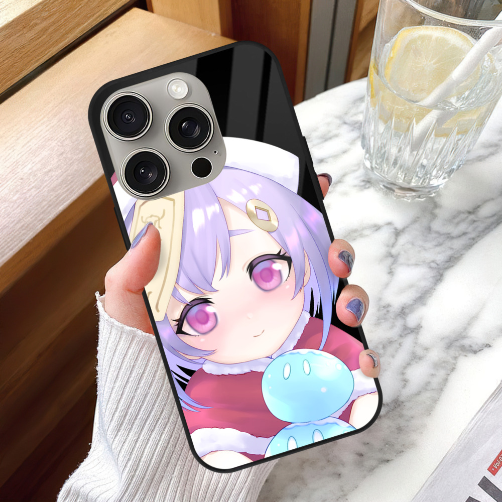 げんし神 七七 なな  genshin Nana 【iPhone15Pro対応】スマホケース 耐衝撃＆黄変防止 背面ガラス