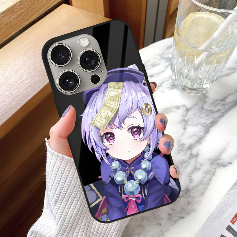 げんし神 七七 なな  genshin Nana 【iPhone15Pro対応】スマホケース 耐衝撃＆黄変防止 背面ガラス