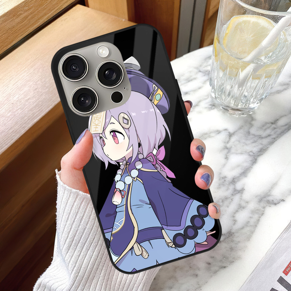 げんし神 七七 なな  genshin Nana 【iPhone15Pro対応】スマホケース 耐衝撃＆黄変防止 背面ガラス