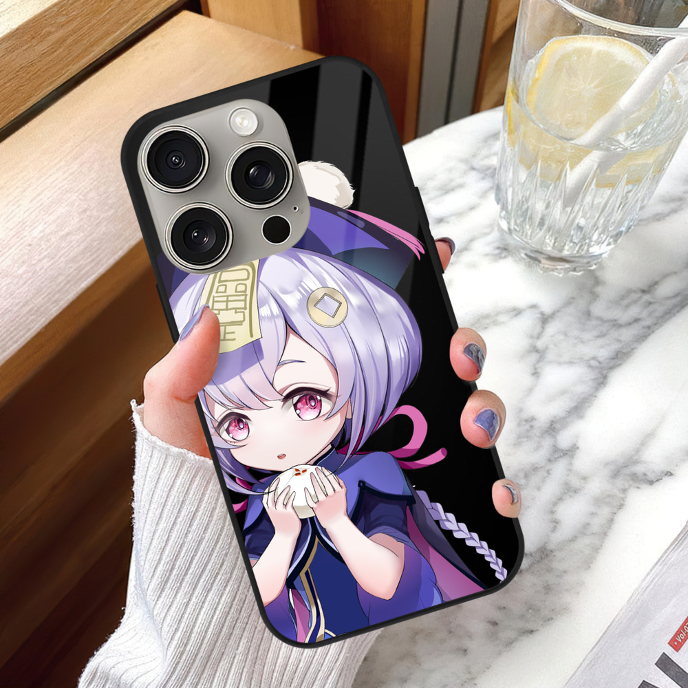 げんし神 七七 なな  genshin Nana 【iPhone15Pro対応】スマホケース 耐衝撃＆黄変防止 背面ガラス