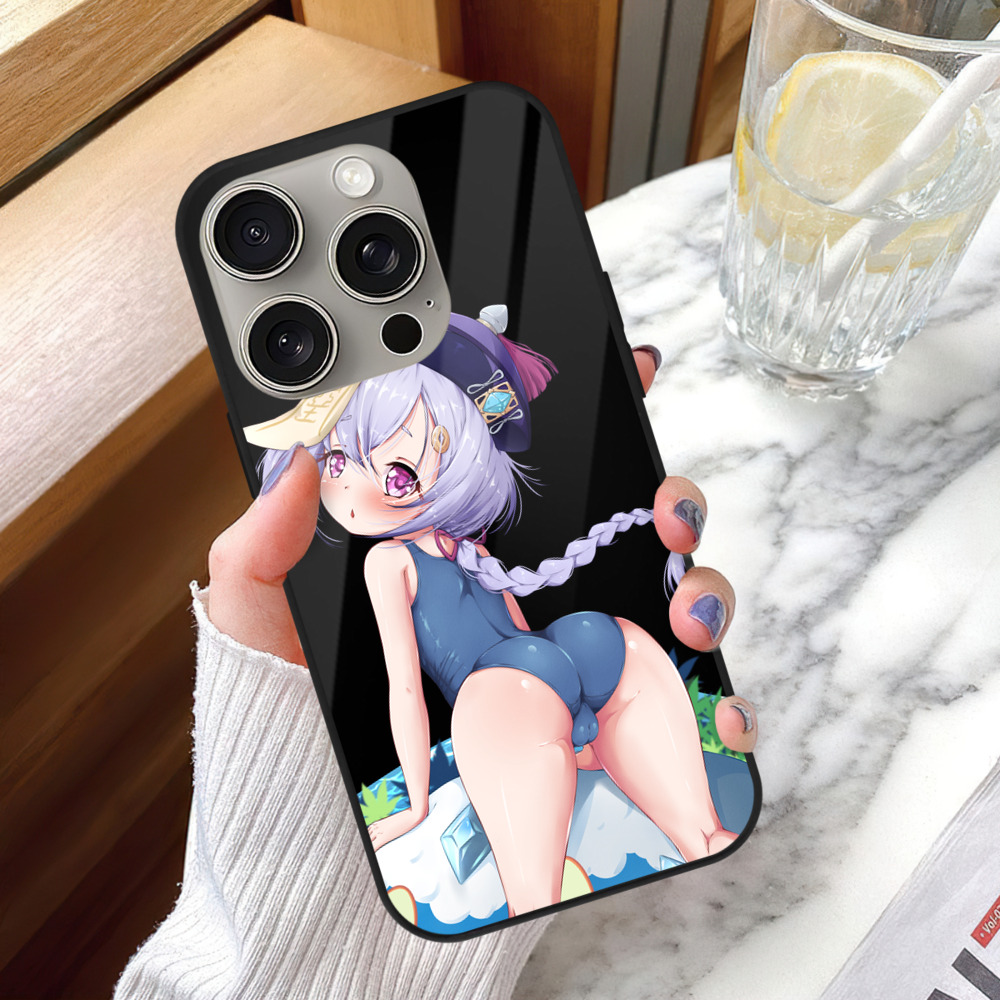 げんし神 七七 なな  genshin Nana 【iPhone15Pro対応】スマホケース 耐衝撃＆黄変防止 背面ガラス