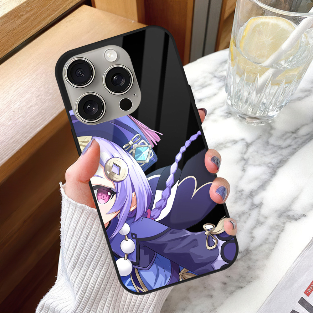 げんし神 七七 なな  genshin Nana 【iPhone15Pro対応】スマホケース 耐衝撃＆黄変防止 背面ガラス