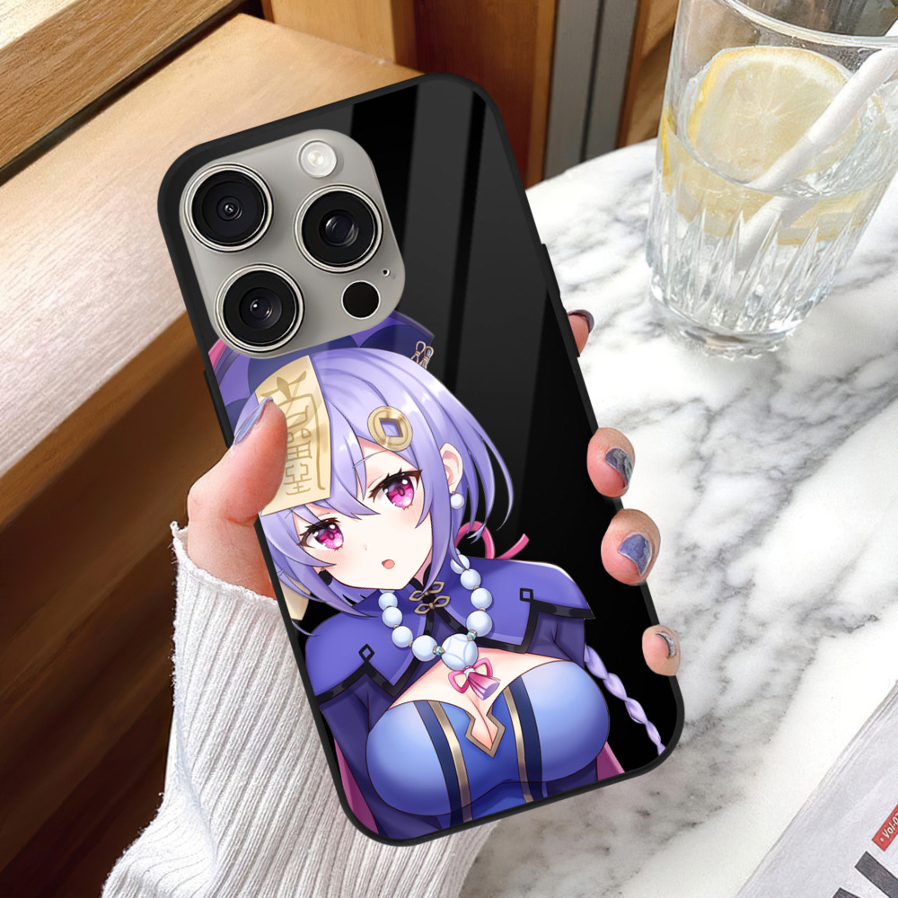 げんし神 七七 なな  genshin Nana 【iPhone15Pro対応】スマホケース 耐衝撃＆黄変防止 背面ガラス