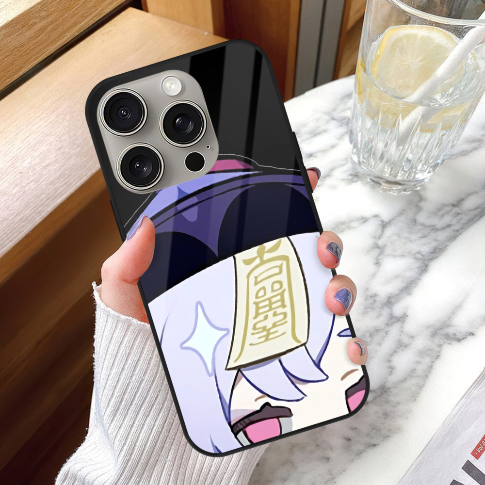 げんし神 七七 なな  genshin Nana 【iPhone15Pro対応】スマホケース 耐衝撃＆黄変防止 背面ガラス