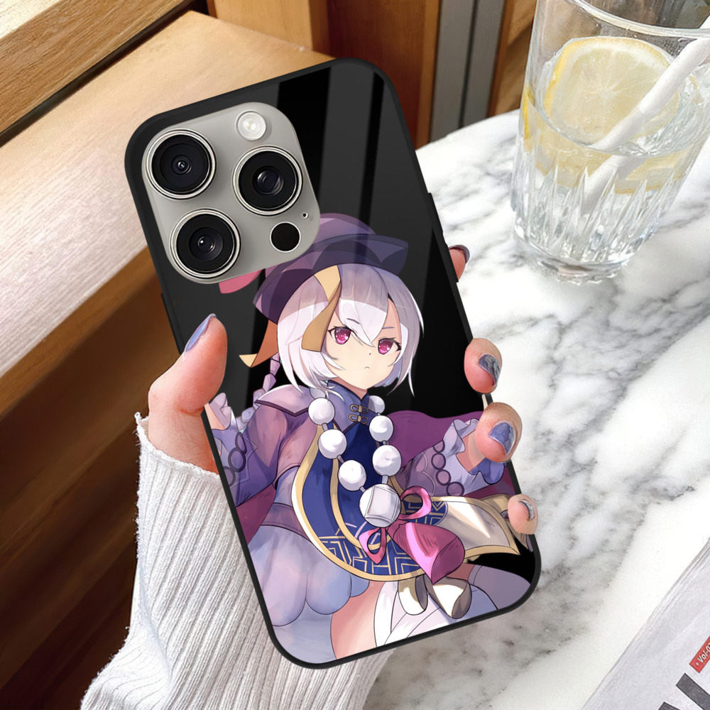 げんし神 七七 なな  genshin Nana 【iPhone15Pro対応】スマホケース 耐衝撃＆黄変防止 背面ガラス