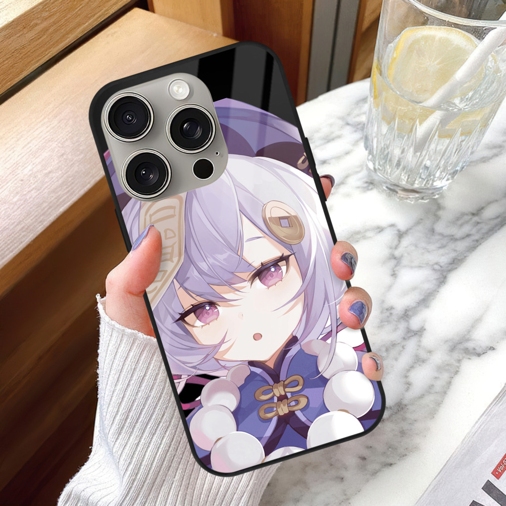 げんし神 七七 なな  genshin Nana 【iPhone15Pro対応】スマホケース 耐衝撃＆黄変防止 背面ガラス