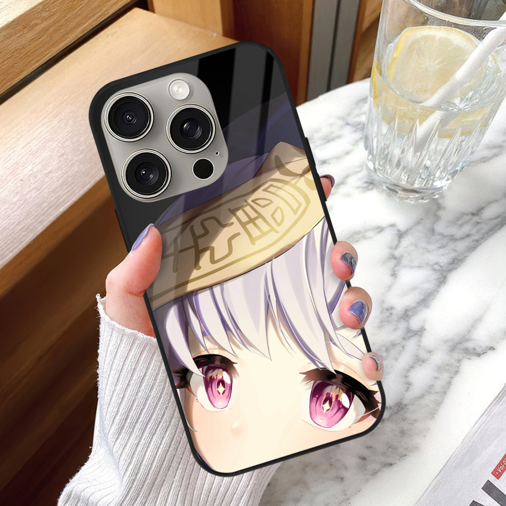 げんし神 七七 なな  genshin Nana 【iPhone15Pro対応】スマホケース 耐衝撃＆黄変防止 背面ガラス