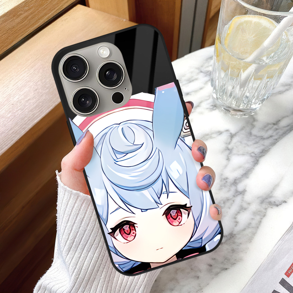 げんし神 シゲウィン genshin Shigewin 【iPhone15Pro対応】スマホケース 耐衝撃＆黄変防止 背面ガラス