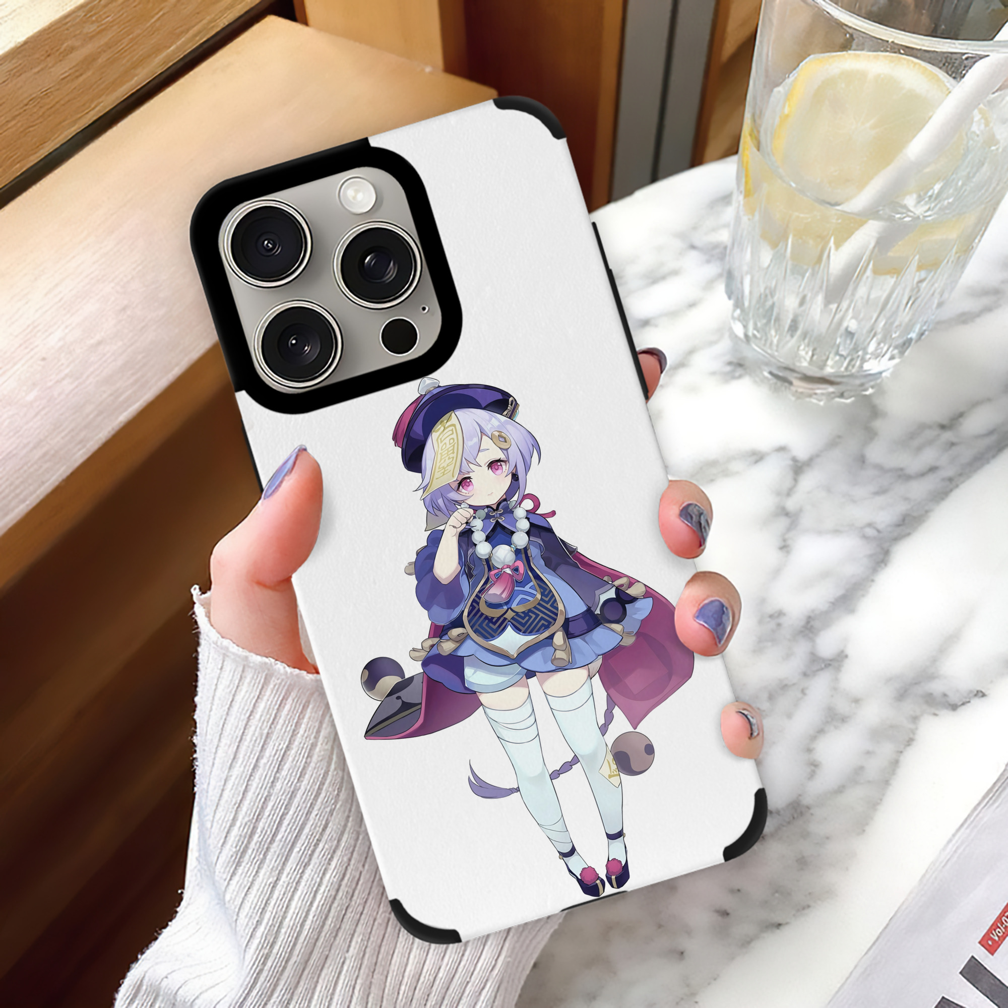 げんし神 七七 なな  genshin Nana 【iPhone15ProMax対応】 PUレザー スマホケース 耐衝撃＆黄変防止