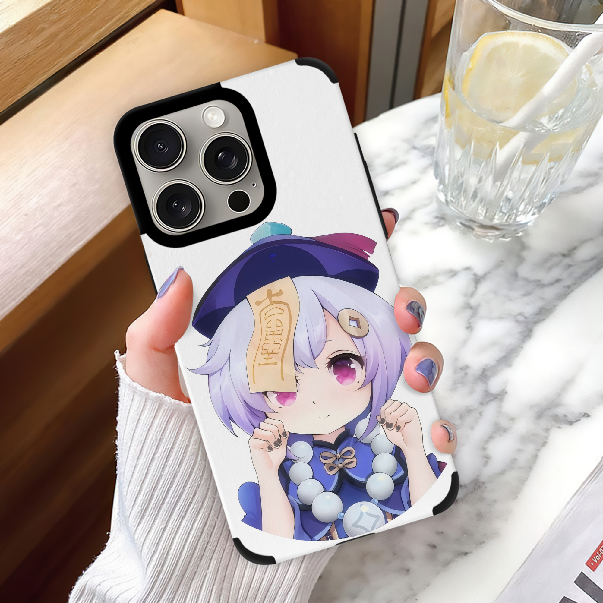 げんし神 七七 なな  genshin Nana 【iPhone15ProMax対応】 PUレザー スマホケース 耐衝撃＆黄変防止