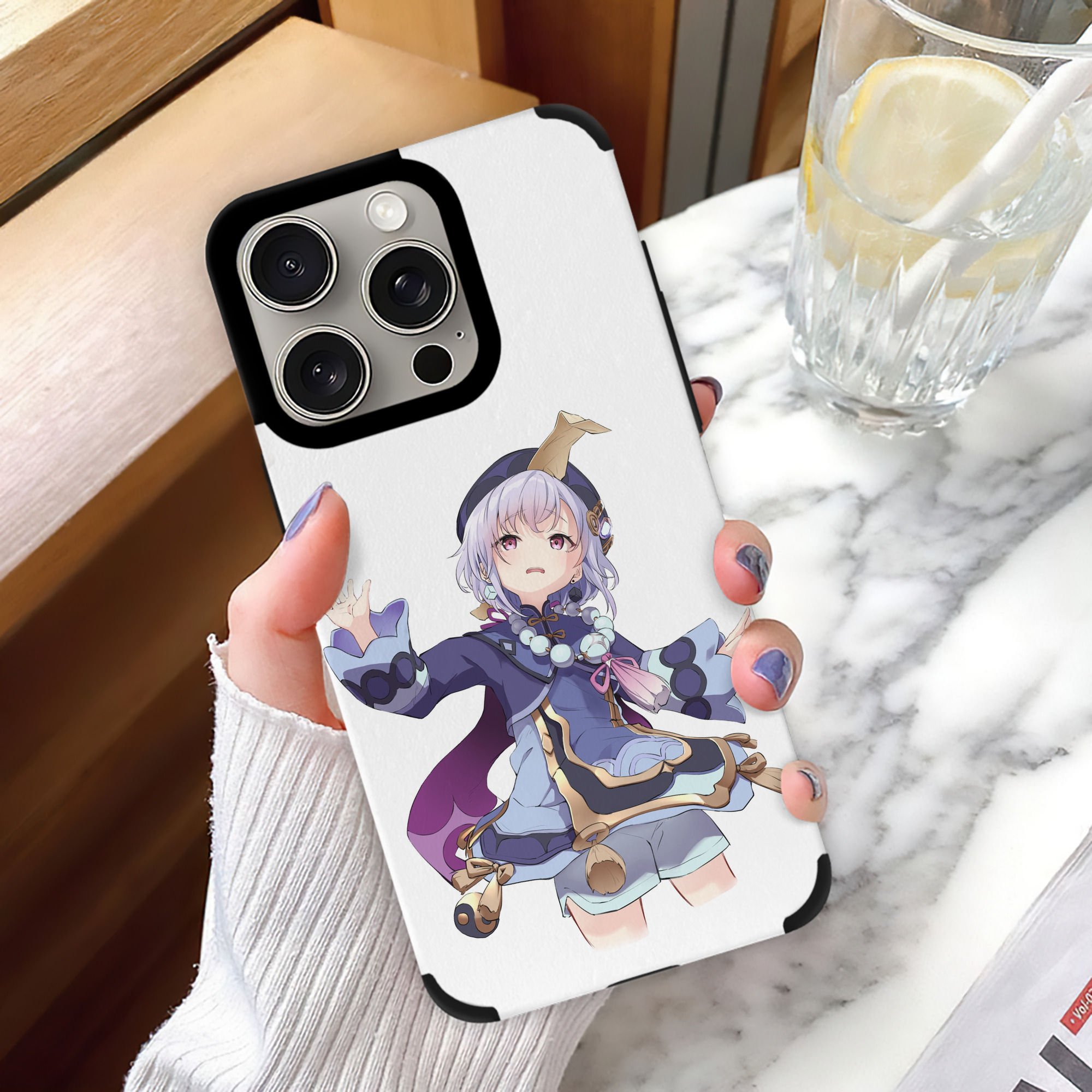 げんし神 七七 なな  genshin Nana 【iPhone15ProMax対応】 PUレザー スマホケース 耐衝撃＆黄変防止