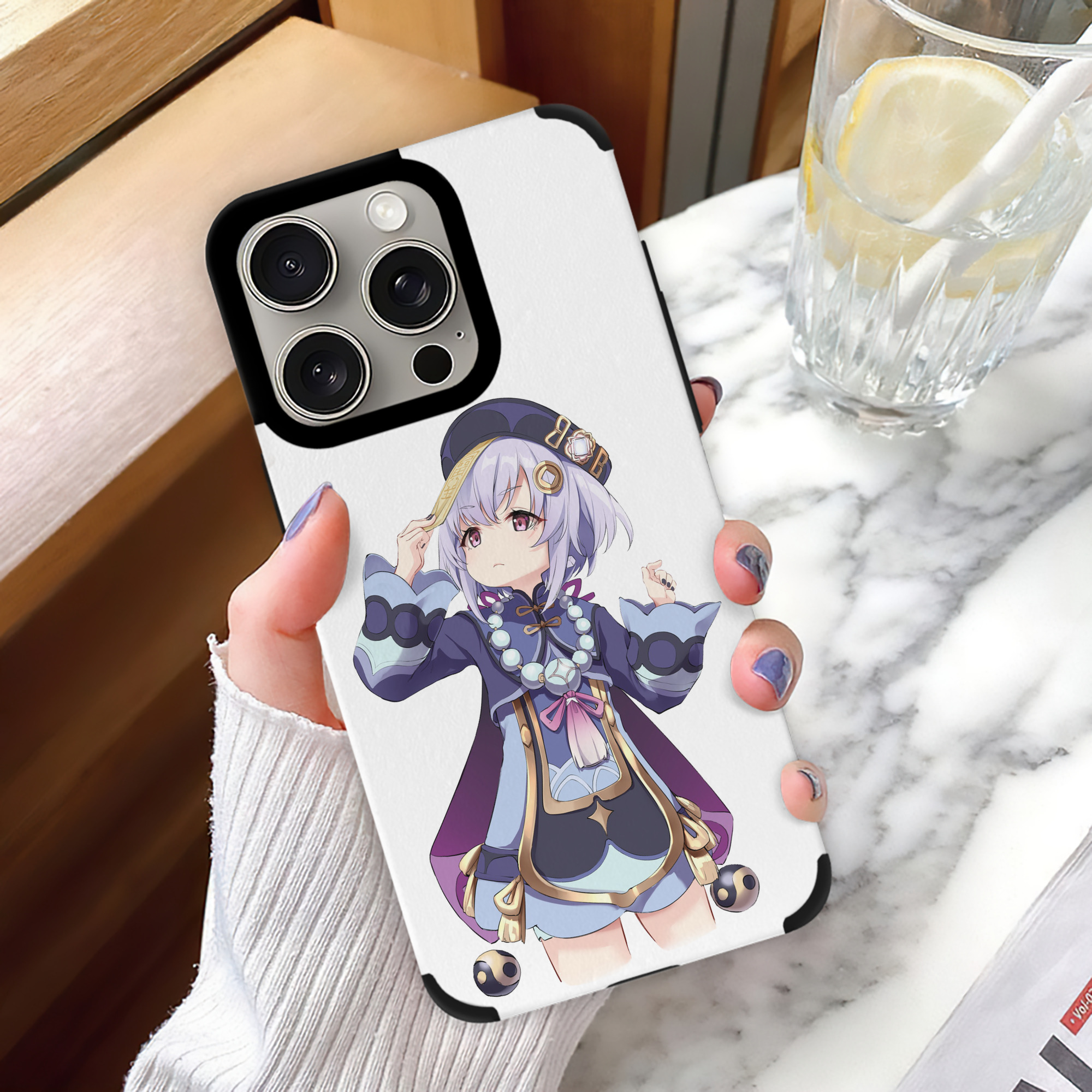 げんし神 七七 なな  genshin Nana 【iPhone15ProMax対応】 PUレザー スマホケース 耐衝撃＆黄変防止