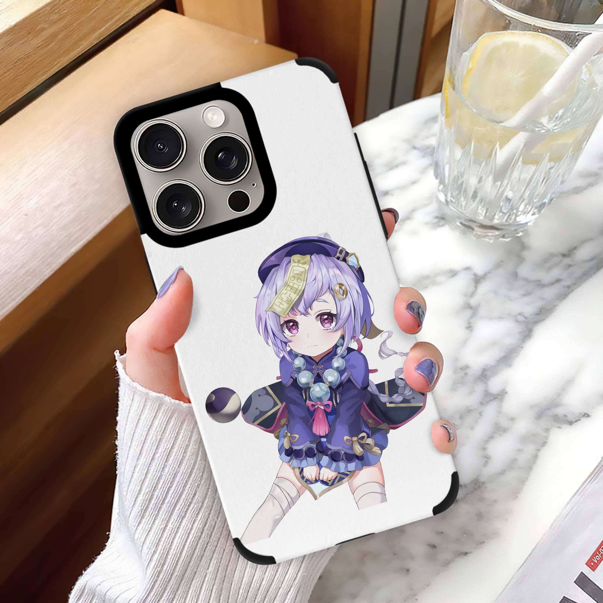 げんし神 七七 なな  genshin Nana 【iPhone15ProMax対応】 PUレザー スマホケース 耐衝撃＆黄変防止