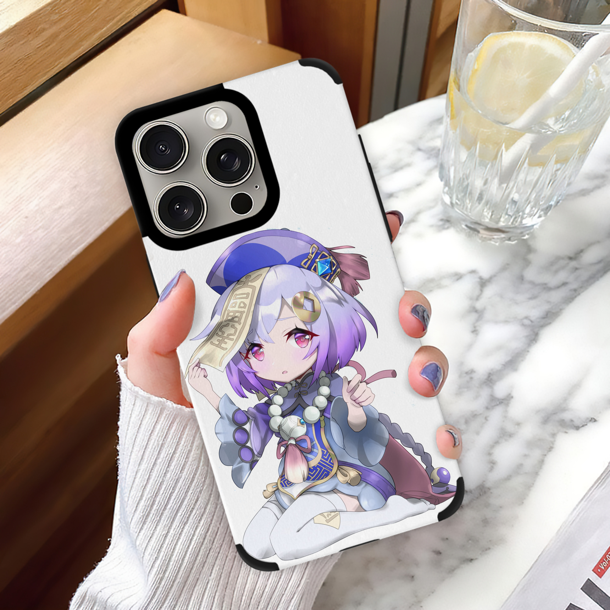 げんし神 七七 なな  genshin Nana 【iPhone15ProMax対応】 PUレザー スマホケース 耐衝撃＆黄変防止