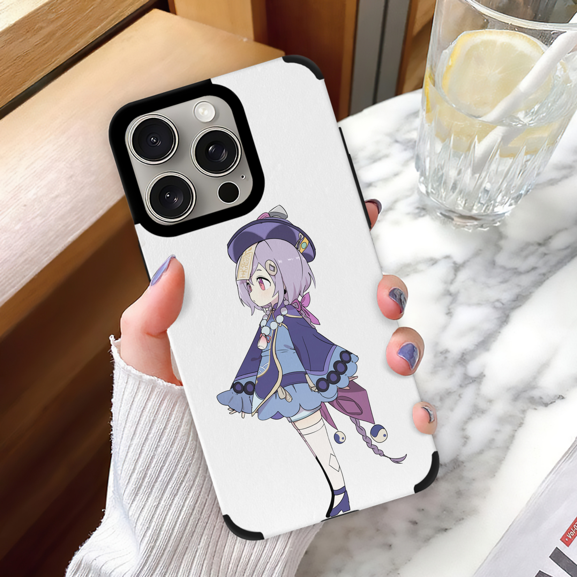 げんし神 七七 なな  genshin Nana 【iPhone15ProMax対応】 PUレザー スマホケース 耐衝撃＆黄変防止