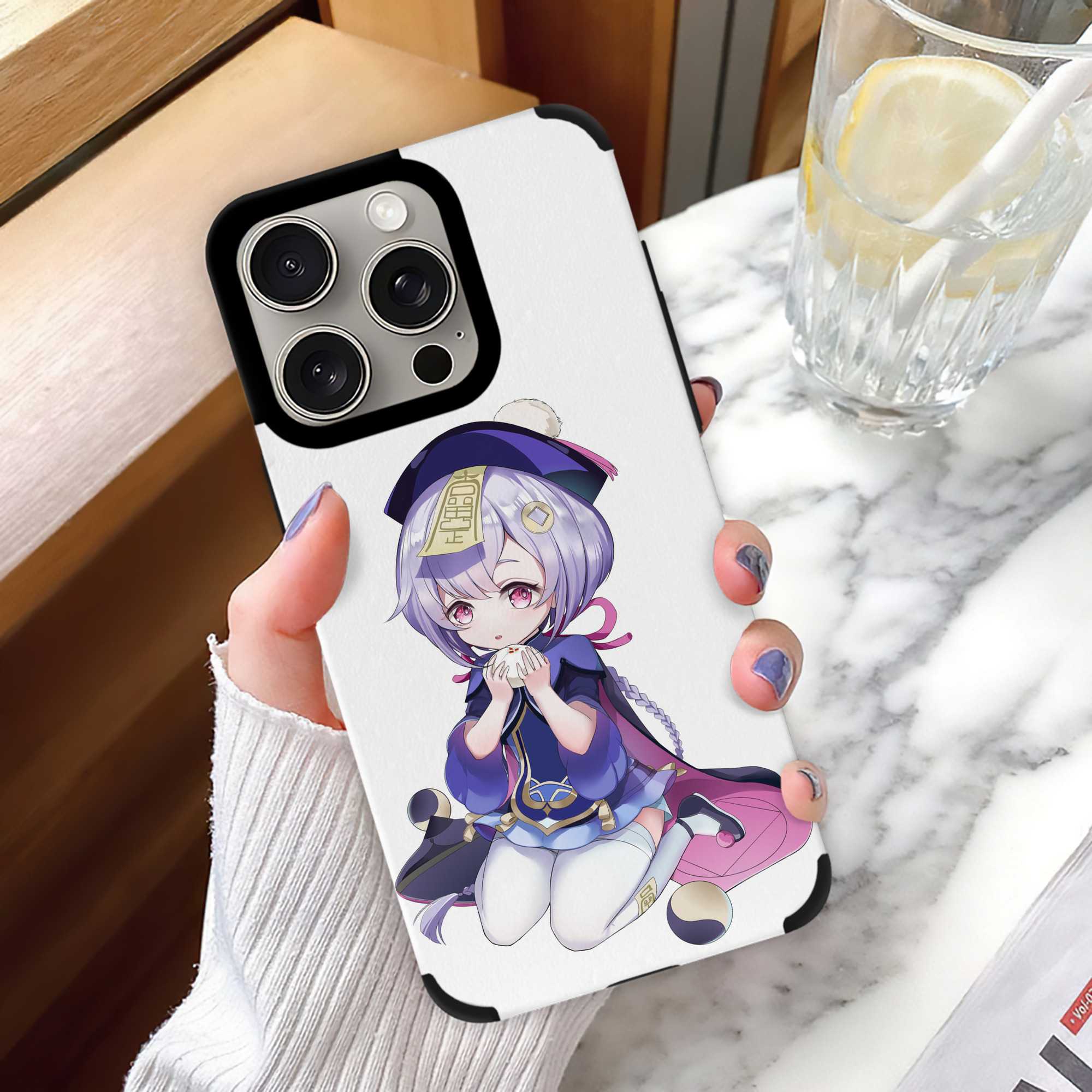 げんし神 七七 なな  genshin Nana 【iPhone15ProMax対応】 PUレザー スマホケース 耐衝撃＆黄変防止