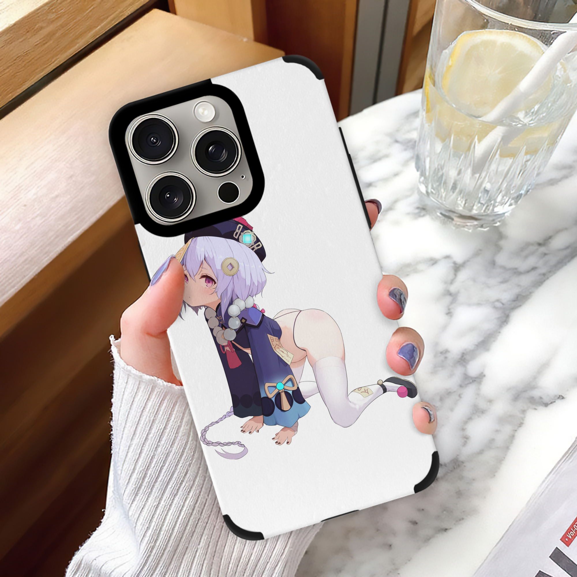 げんし神 七七 なな  genshin Nana 【iPhone15ProMax対応】 PUレザー スマホケース 耐衝撃＆黄変防止