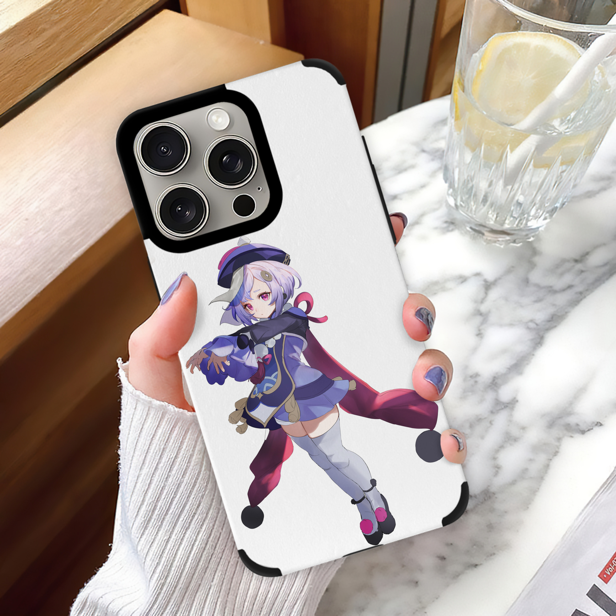 げんし神 七七 なな  genshin Nana 【iPhone15ProMax対応】 PUレザー スマホケース 耐衝撃＆黄変防止