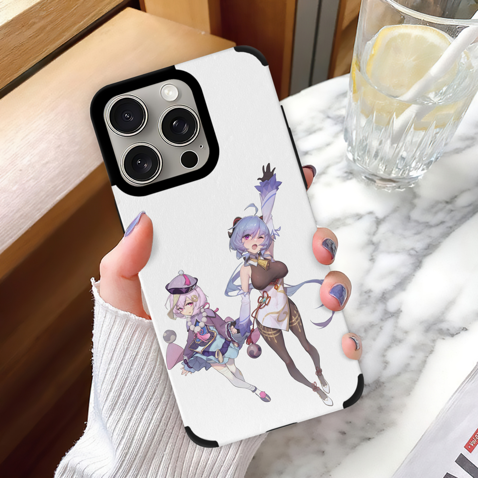 げんし神 七七 なな  genshin Nana 【iPhone15ProMax対応】 PUレザー スマホケース 耐衝撃＆黄変防止