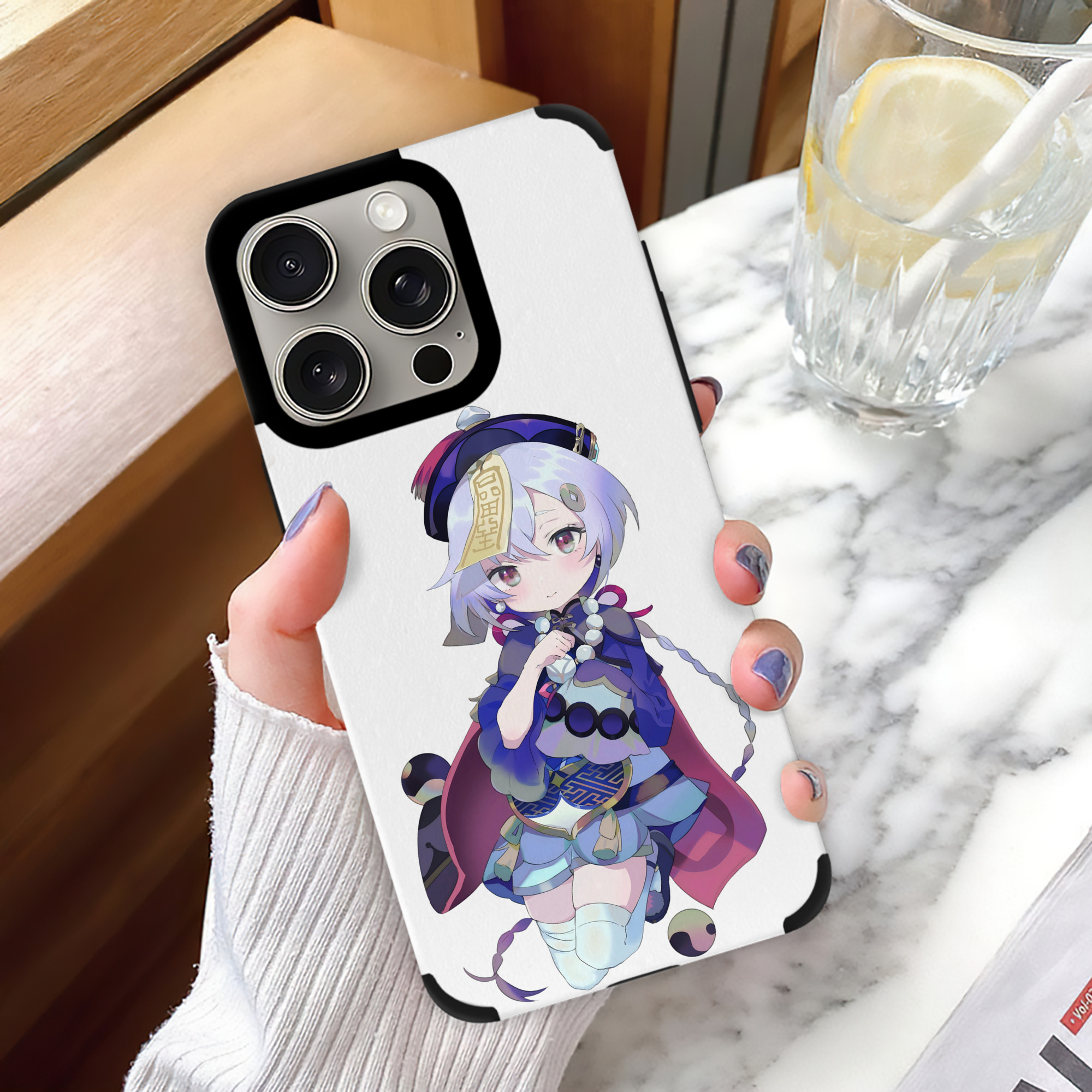 げんし神 七七 なな  genshin Nana 【iPhone15ProMax対応】 PUレザー スマホケース 耐衝撃＆黄変防止