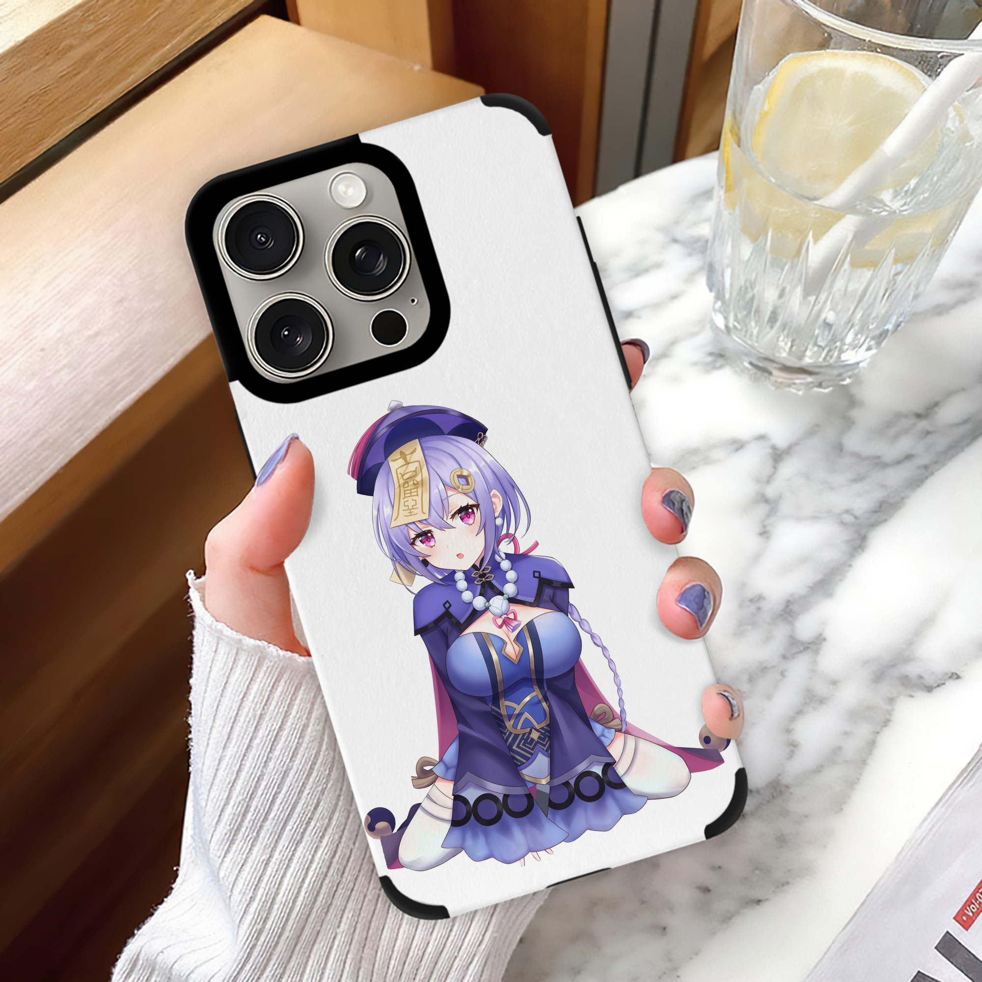 げんし神 七七 なな  genshin Nana 【iPhone15ProMax対応】 PUレザー スマホケース 耐衝撃＆黄変防止