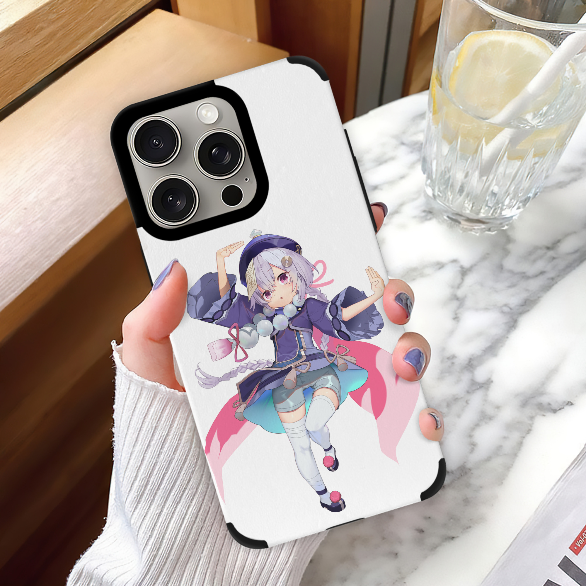 げんし神 七七 なな  genshin Nana 【iPhone15ProMax対応】 PUレザー スマホケース 耐衝撃＆黄変防止