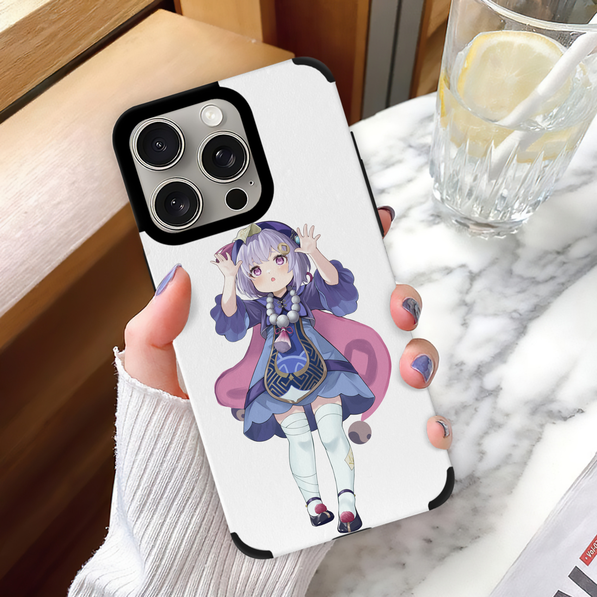 げんし神 七七 なな  genshin Nana 【iPhone15ProMax対応】 PUレザー スマホケース 耐衝撃＆黄変防止