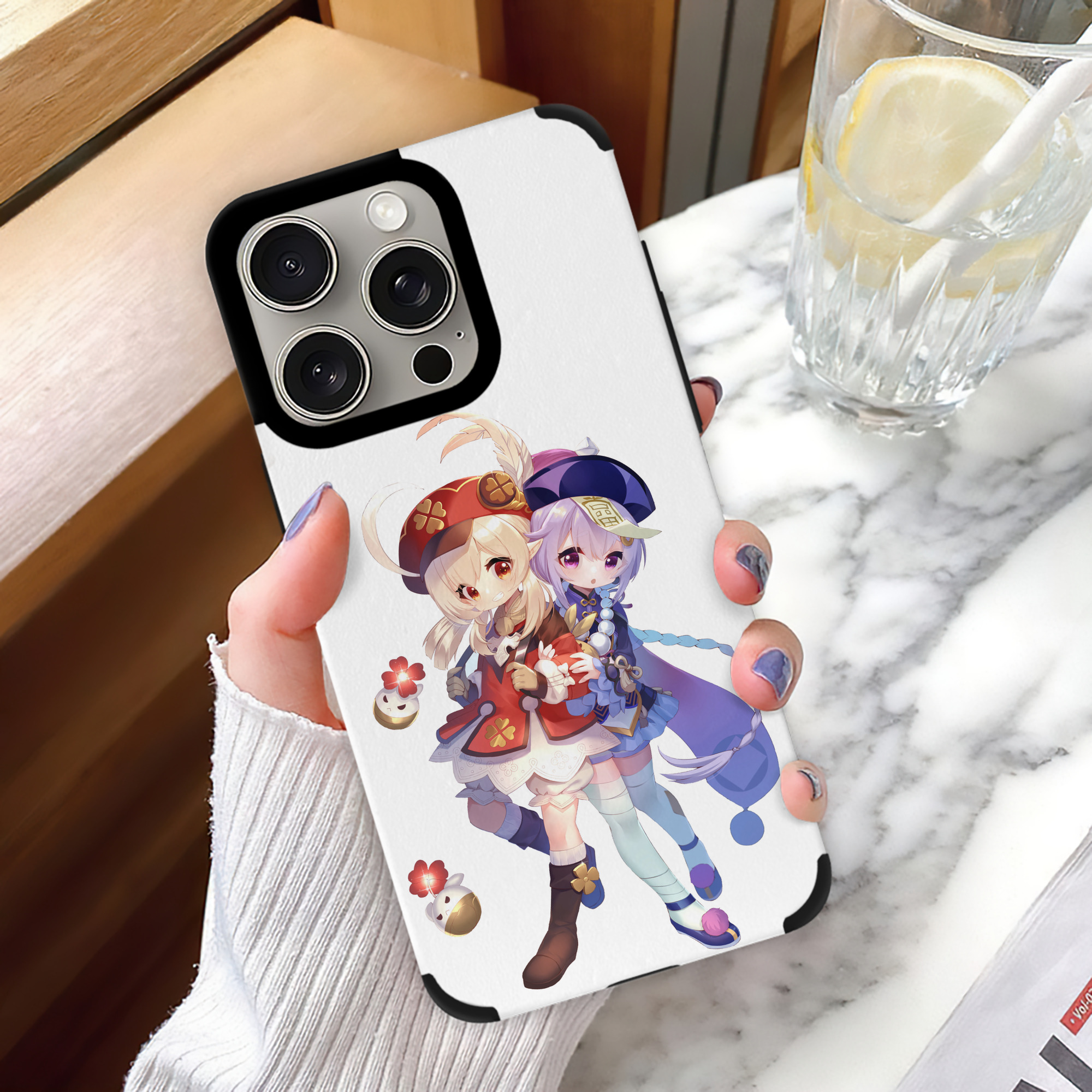 げんし神 七七 なな  genshin Nana 【iPhone15ProMax対応】 PUレザー スマホケース 耐衝撃＆黄変防止