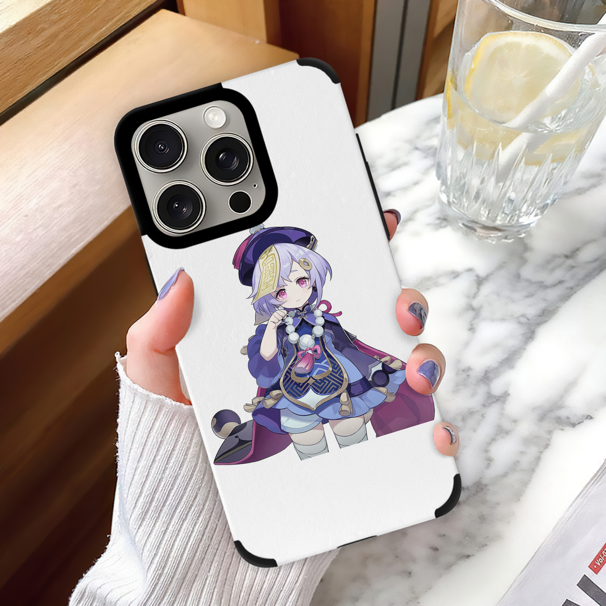 げんし神 七七 なな  genshin Nana 【iPhone15ProMax対応】 PUレザー スマホケース 耐衝撃＆黄変防止