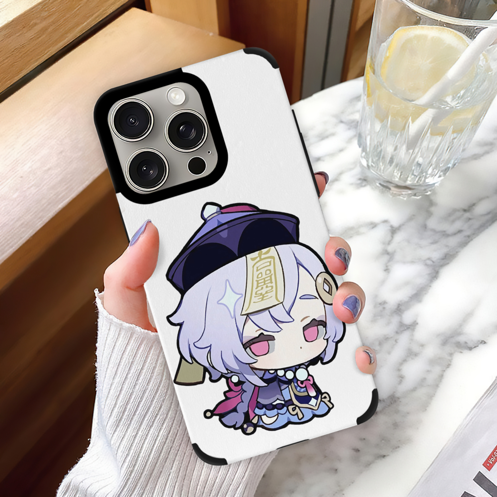 げんし神 七七 なな  genshin Nana 【iPhone15ProMax対応】 PUレザー スマホケース 耐衝撃＆黄変防止