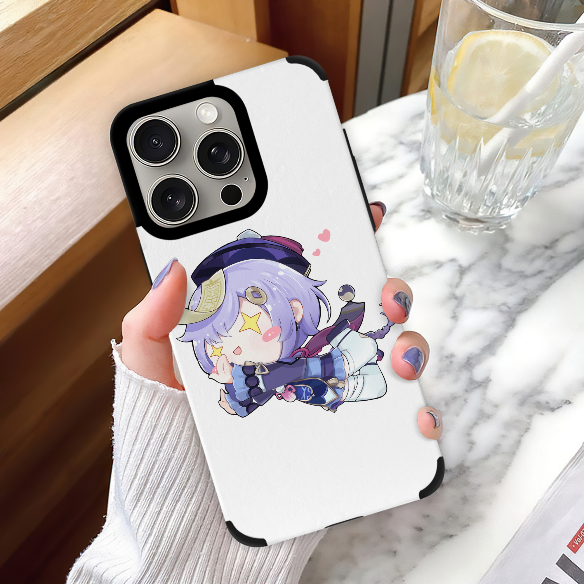 げんし神 七七 なな  genshin Nana 【iPhone15ProMax対応】 PUレザー スマホケース 耐衝撃＆黄変防止