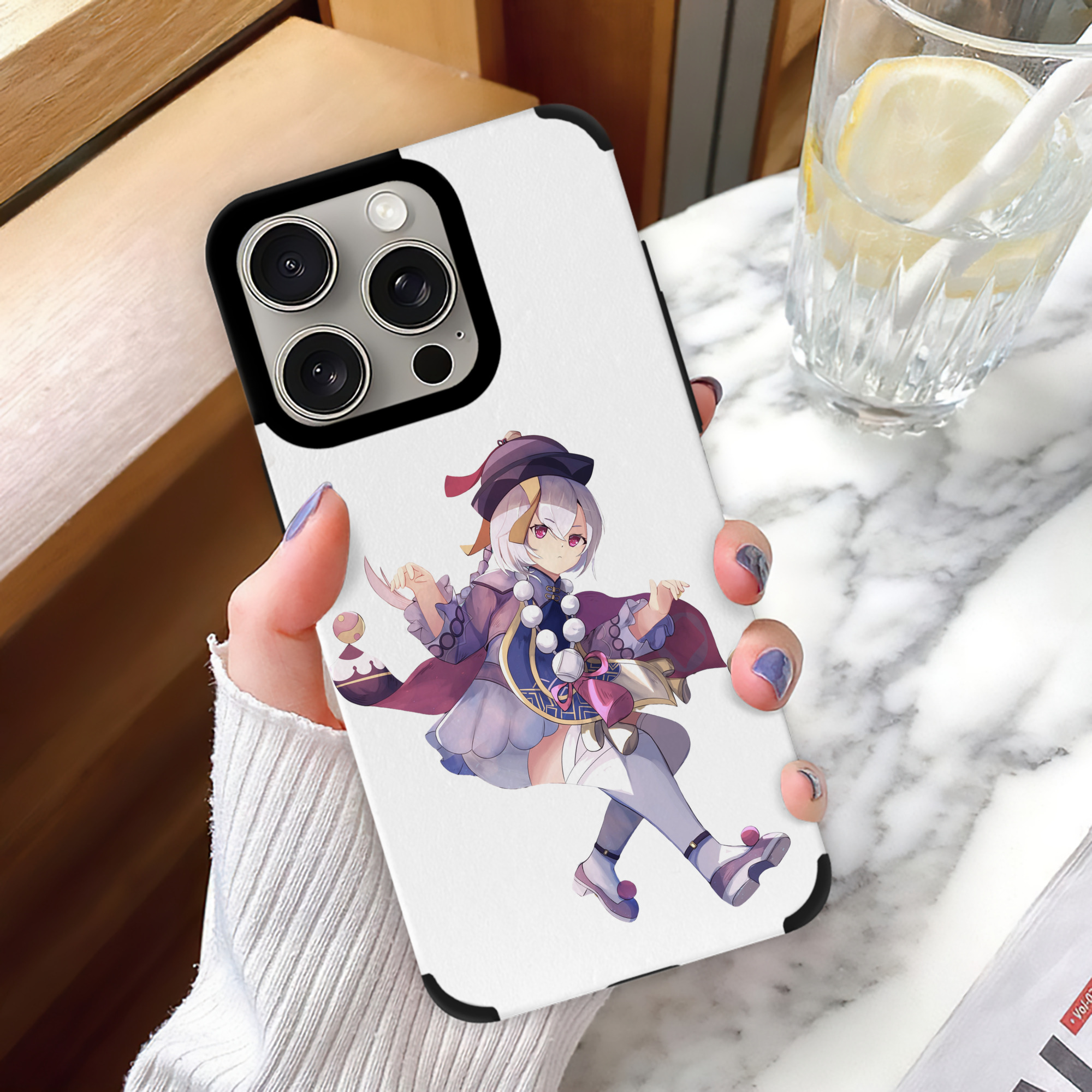 げんし神 七七 なな  genshin Nana 【iPhone15ProMax対応】 PUレザー スマホケース 耐衝撃＆黄変防止