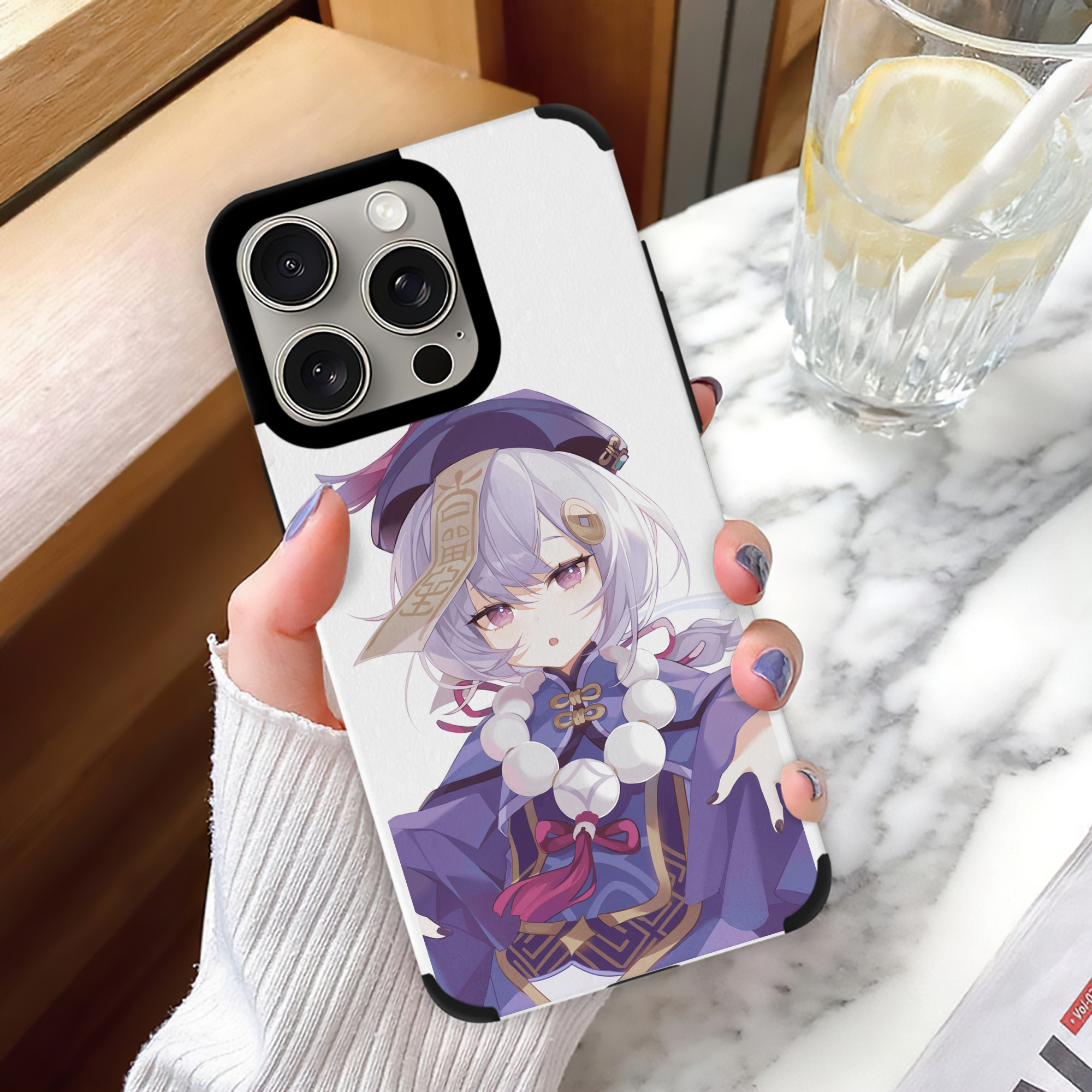 げんし神 七七 なな  genshin Nana 【iPhone15ProMax対応】 PUレザー スマホケース 耐衝撃＆黄変防止